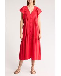 AREA STARS - Bea Button Front Dress - Lyst