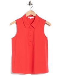 DR2 by Daniel Rainn - Sleeveless Poplin Polo - Lyst