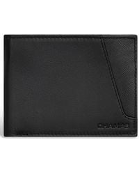 CHAMPS - Iconic Id Flap Leather Bifold Wallet - Lyst