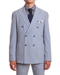 Paisley & Gray - Soho Slim Fit Double Breasted Suit Jacket - Lyst