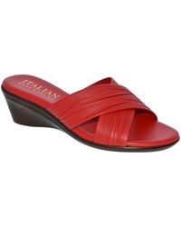 Italian Shoemakers - Kenny Wedge Slide Sandal - Lyst