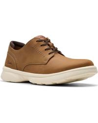 Clarks - Bradley Plain Toe Leather Shoes - Lyst