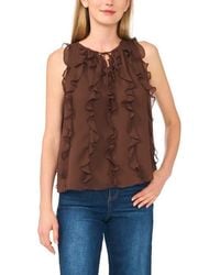 Halogen® - Ruffle Sleeveless Top - Lyst