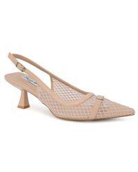 Seven7 - Mesh Pointed Toe Slingback Pump - Lyst