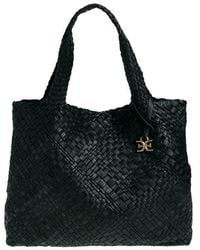 Sam Edelman - Large Priya Woven Leather Tote - Lyst