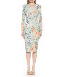 Alexia Admor - Arleth V-Neck Sheath Dress - Lyst