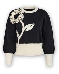 Saachi - Ruffled Bloom Pullover Sweater - Lyst