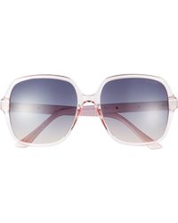 Guess - 58mm Square Sunglasses - Lyst