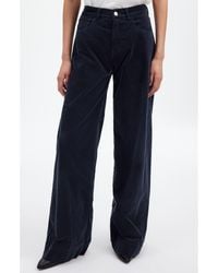 Madewell - High Waist Superwide Leg Velvet Pants - Lyst
