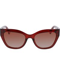 Longchamp - Heritage 55mm Gradient Butterfly Sunglasses - Lyst