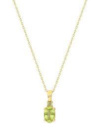 Bony Levy - Color 14K Oval Peridot Pendant Necklace - Lyst