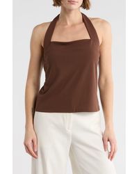 Halogen® - Square Neck Halter Top - Lyst
