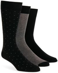 Lorenzo Uomo - Assorted 3-Pack Cotton Blend Dress Socks - Lyst