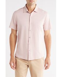 Robert Barakett - Glensea Short Sleeve Button-Up Knit Shirt - Lyst