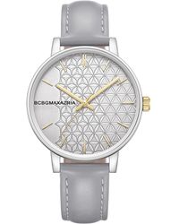 BCBGMAXAZRIA - Classic Leather Strap Watch - Lyst