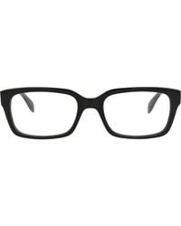 McQueen - 55Mm Square Optical Glasses - Lyst
