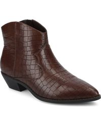Journee Collection - Taliah Western Ankle Boot - Lyst