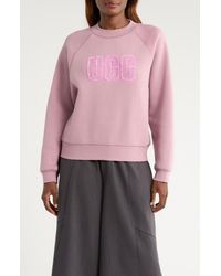 UGG - Logo Crewneck Sweatshirt - Lyst
