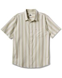 Quiksilver - Oxford Stripe Classic Short Sleeve Button-Up Shirt - Lyst