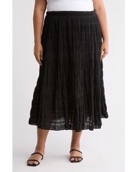 Max Studio - Textured Maxi Skirt - Lyst