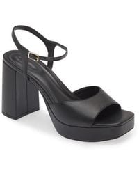 Open Edit - Whitney Block Heel Sandal - Lyst