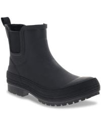 Chooka Delridge Faux Fur Chelsea Rain Boot in Black Lyst