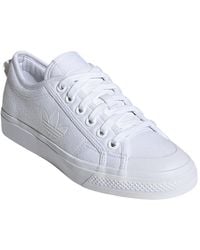 women's adidas originals nizza trefoil casual shoes