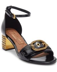 Kurt Geiger - Mayfair Eagle Crystal Heel Sandal - Lyst