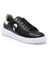 Karl Lagerfeld - Leather Karl Head Sneakers - Lyst
