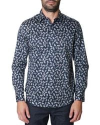 Robert Graham - Floral Fan Print Cotton Button-Up Shirt - Lyst