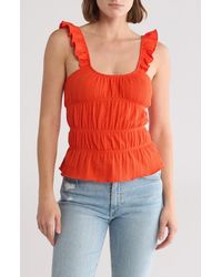 TOPSHOP - Frill Strap Camisole - Lyst