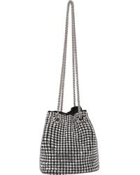 BERNESS - Rhinestone Bucket Bag - Lyst