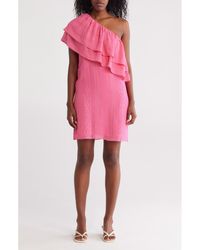 Trina Turk - Phebe Embroidered One-Shoulder Dress - Lyst