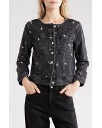 Rails - Lido Floral Embroidered Denim Jacket - Lyst