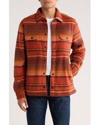Rainforest - Edgewood Plaid Bonded Fleece & Faux Shearling Jacket - Lyst