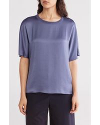 Theory - Drape Satin Top - Lyst