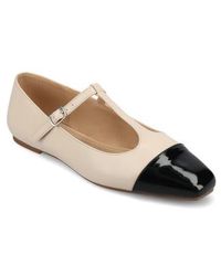 Journee Collection - Thea T-Strap Flat - Lyst