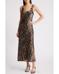 Rails - Kailani Sleeveless Satin Midi Dress - Lyst