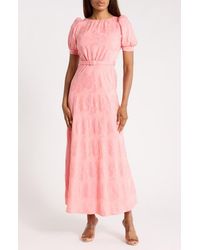 LK Bennett - Pearl Puff Sleeve Maxi Dress - Lyst