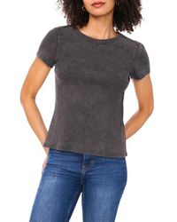 Halogen® - Ribbed Washed T-Shirt - Lyst