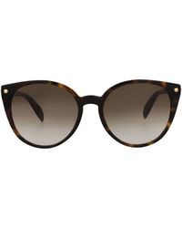 McQueen - 55Mm Gradient Cat Eye Sunglasses - Lyst