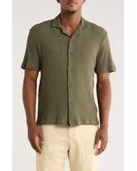 Cactus Man - Vertical Stripe Knit Camp Shirt - Lyst