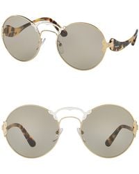 Prada Round Catwalk 57mm Sunglasses 2024 www tofrei