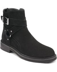 Karl Lagerfeld - Suede Harness Boot - Lyst