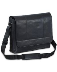 Mancini - Leather Laptop Messenger Bag - Lyst