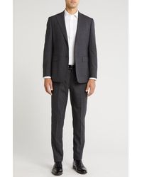 English Laundry - Plaid Trim Fit Notch Lapel Wool Blend Two-Piece Suit - Lyst