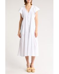 AREA STARS - Bea Button Front Dress - Lyst