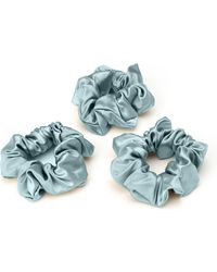 BLISSY - 3-Pack Silk Scrunchies - Lyst