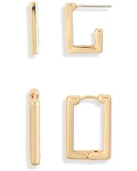 Leith - 2-Pack Rectangle Earrings - Lyst