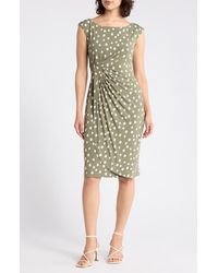 Connected Apparel - Mock Wrap Dress - Lyst